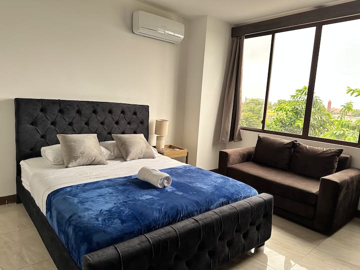 Camas - sofá cama confortables, ideales para el descanso se respira paz y tiene una vista maravillosa.