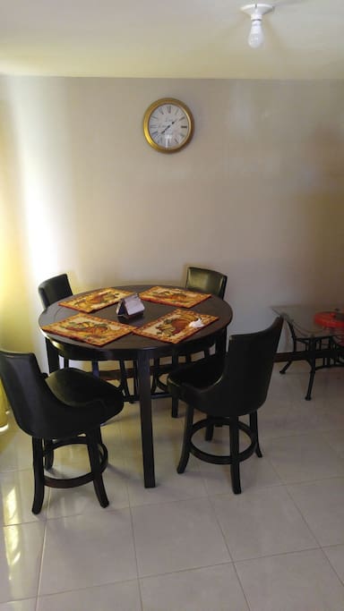 Spacious dining. Wall A/C