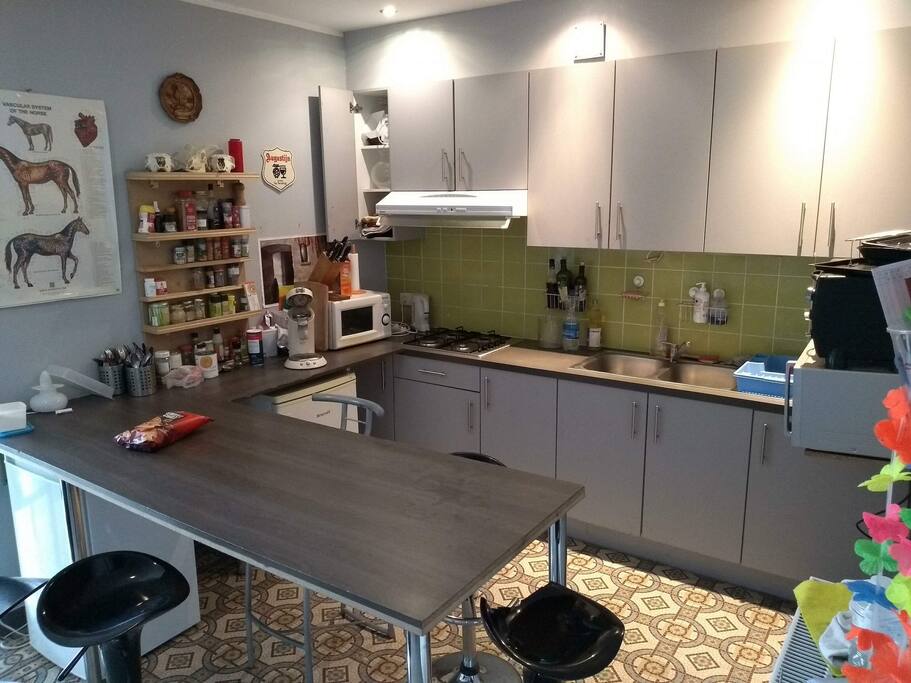 Gemeenschappelijke keuken met alle voorzieningen