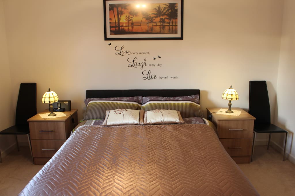 Comfy double bed