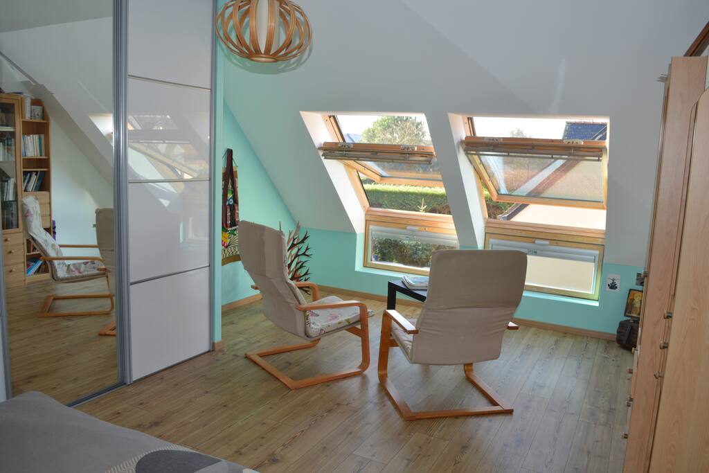 Chambre 1 avec 4 vélux