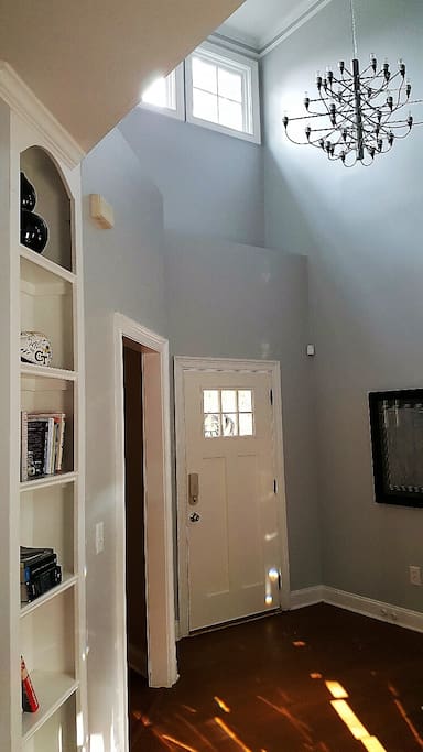 Two-story entry foyer