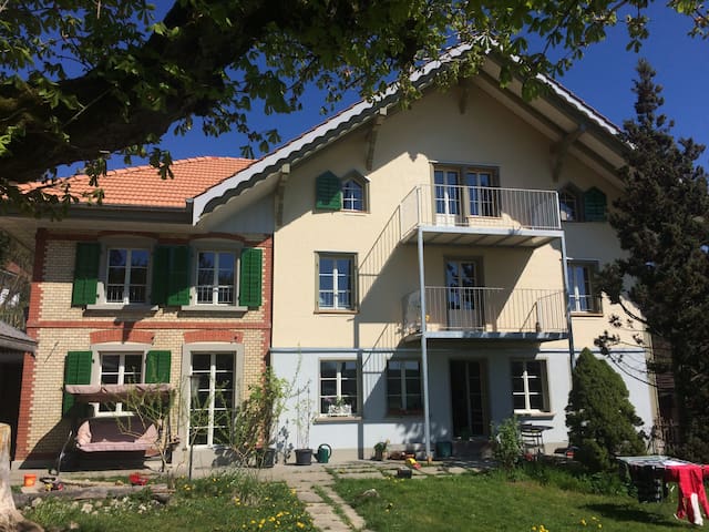 Beautiful, sunny, big loft with green view 3 Bedrooms, 1 Bathroom,  Apartment in Seeberg, Switzerland