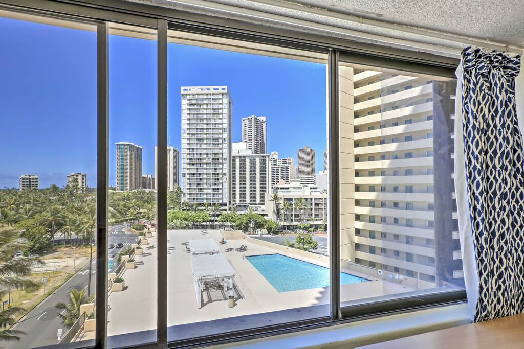Admire fabulous views through the large bay window.
