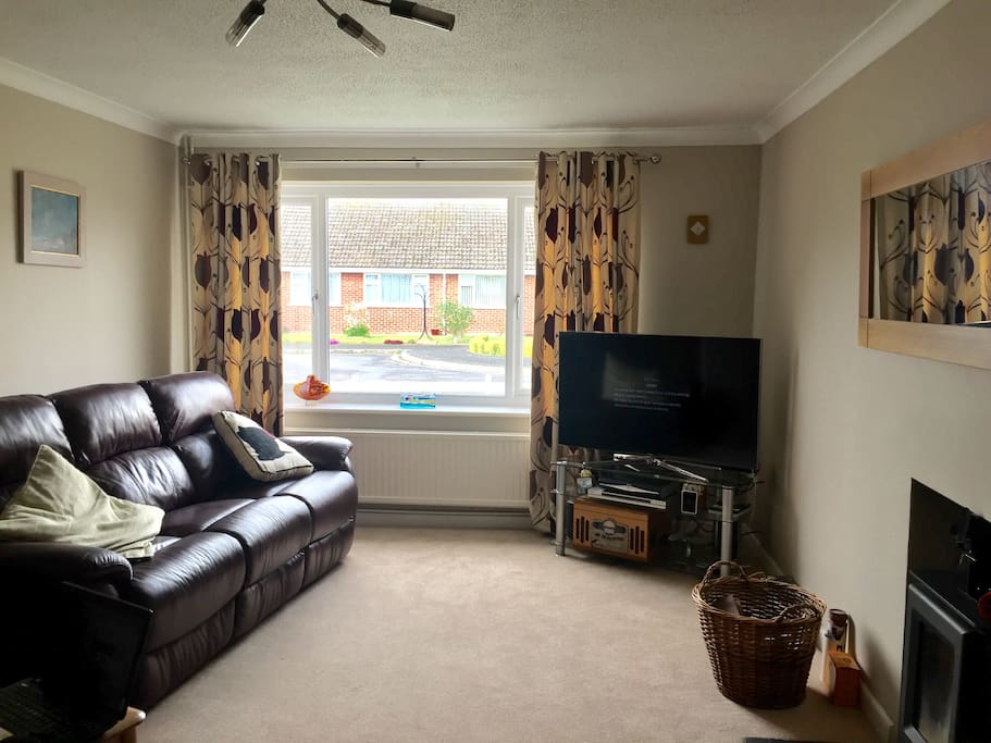 Lounge with log fire for chilly nights