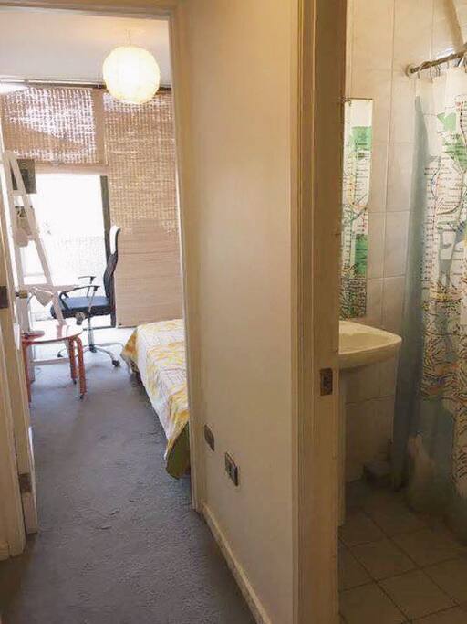 View of you toilet and room