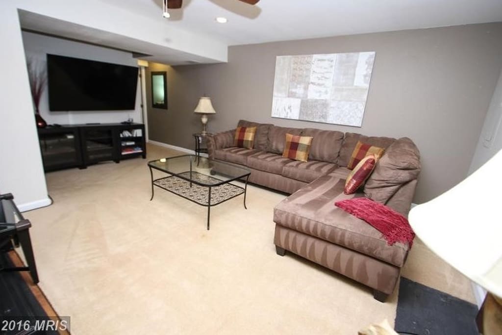 Living Space with walkout