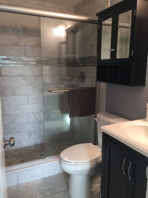 fully remodeled master bath