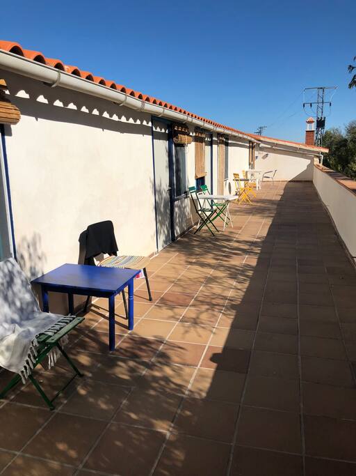 Terras voor de kamer