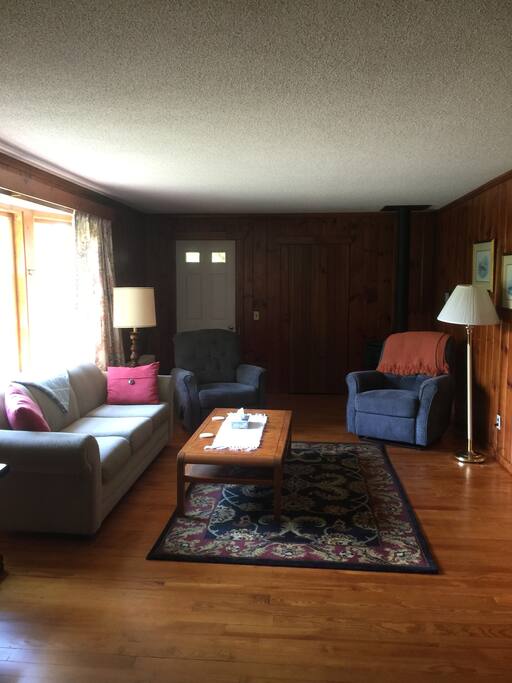 Living Room with Couch Bed