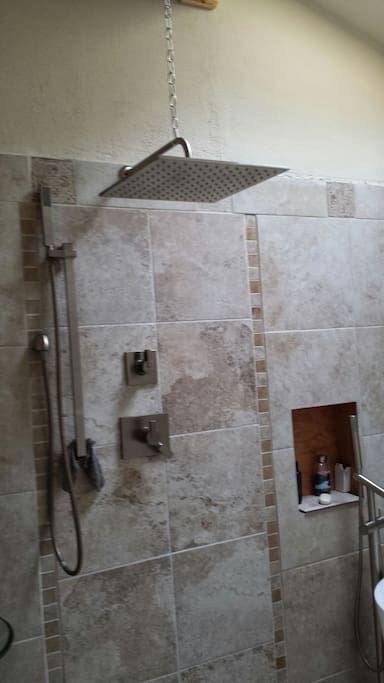 private shower!