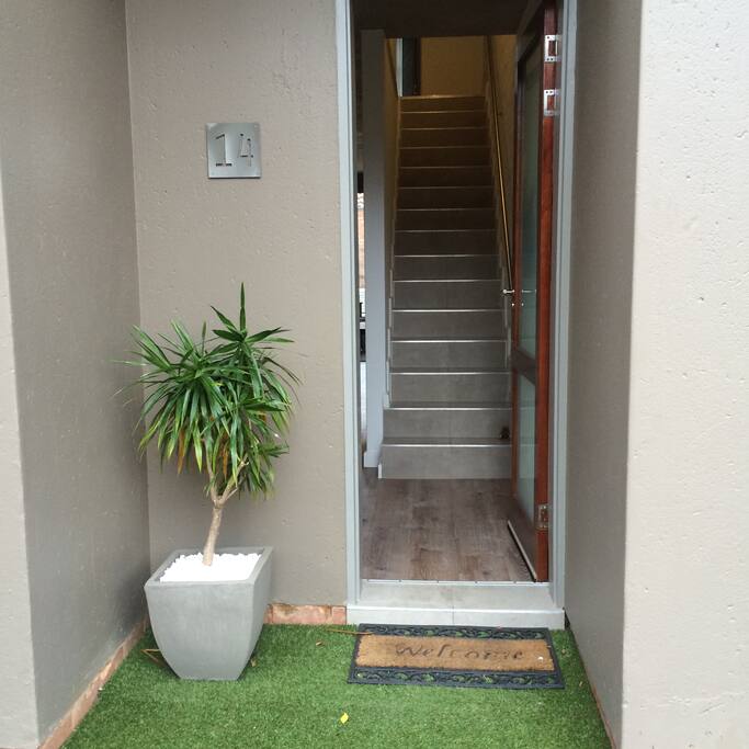 Private entrance to the unit