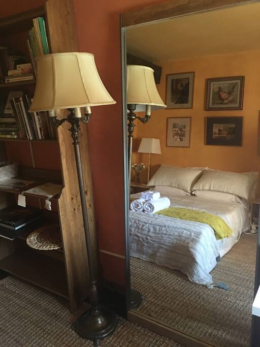 The bedroom.