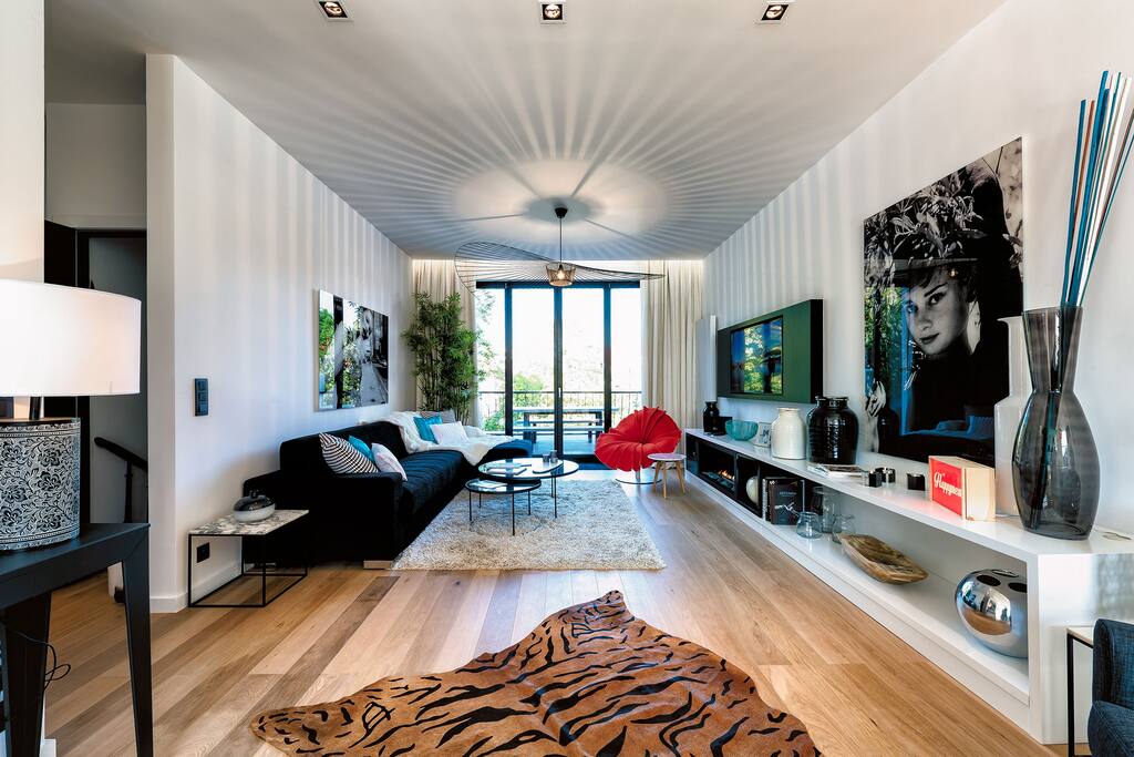 Living Room with High-Quality Sofabed
