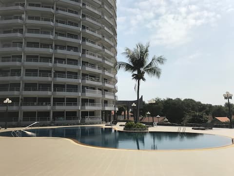 Royal Rayong Beach condominium with large balcony