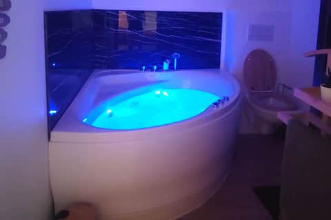 Escapade à Blagnac, T2, balnéo,jardin,parking,tram