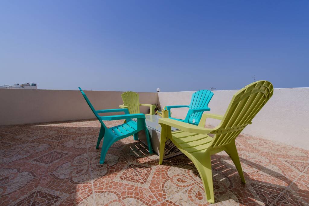 Large Outdoor terrace with furniture