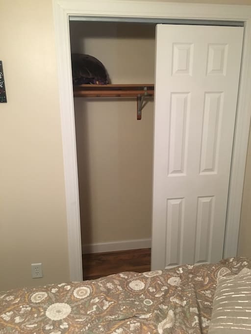 Full closet in Guest bedroom