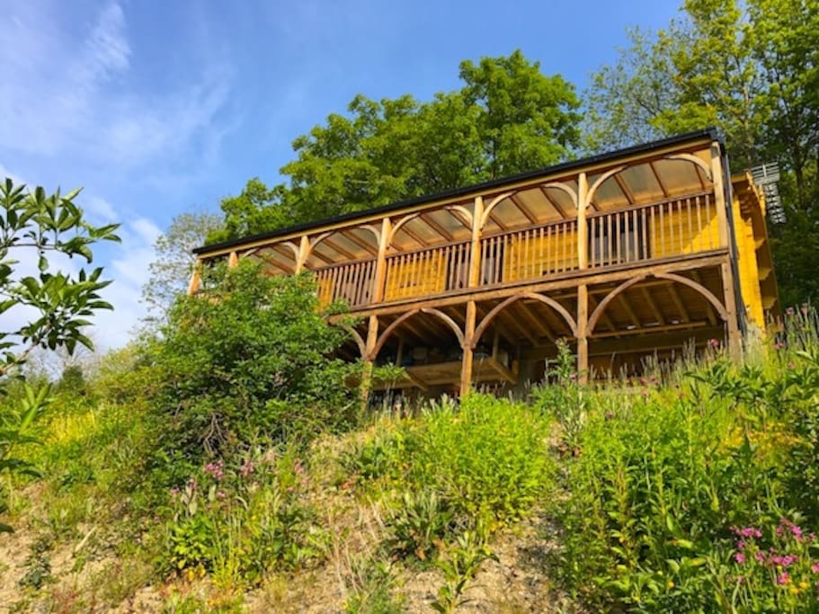 Log cabin on stilts Cabins for Rent in Hebron, United Kingdom