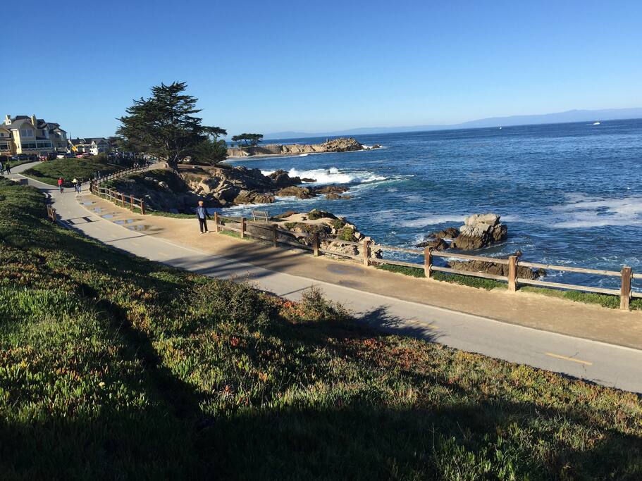 Recreational trail from Pacific Grove to Monterey via Aquarium
