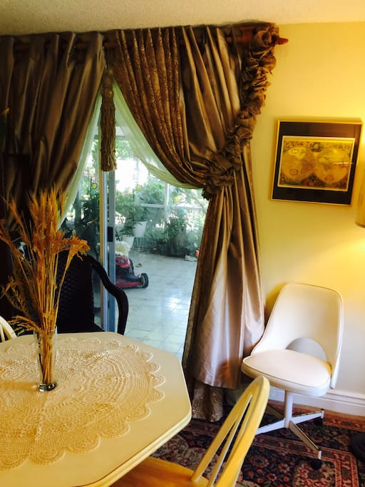 Access to covered outdoor patio