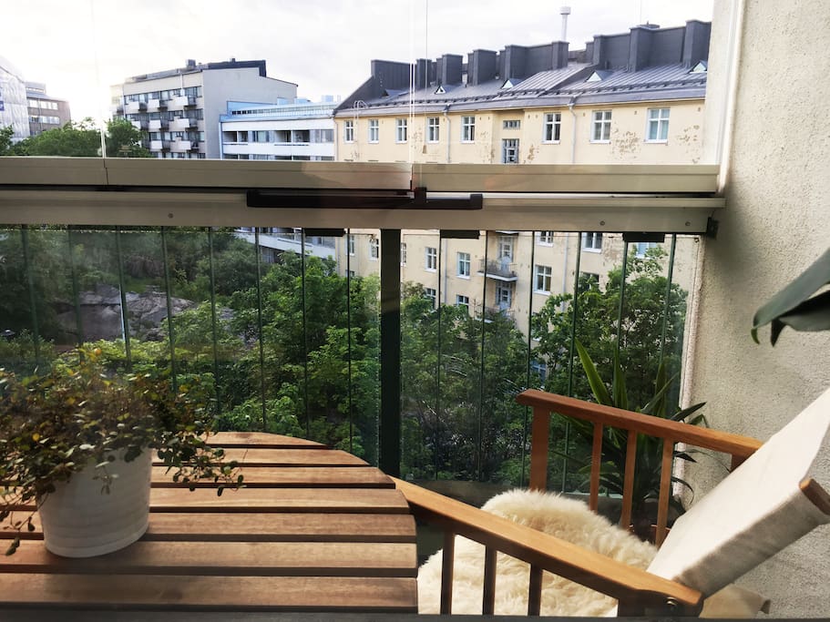 Balcony with a view.