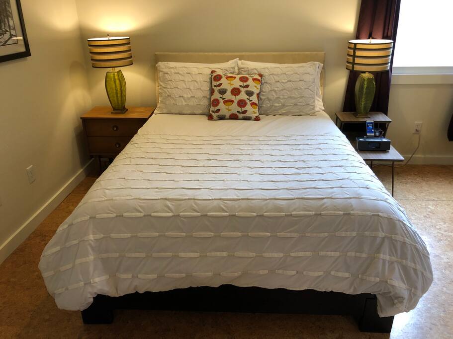 Comfy queen bed