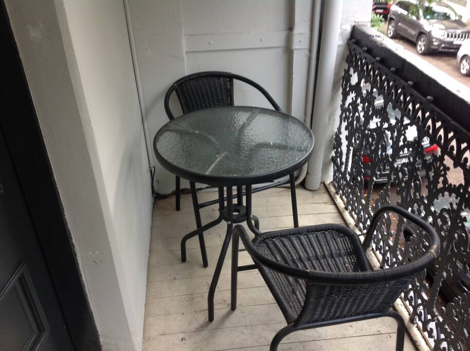 Your own private balcony off the bedroom