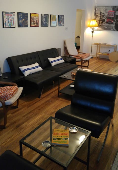 Another view of the spacious living room.