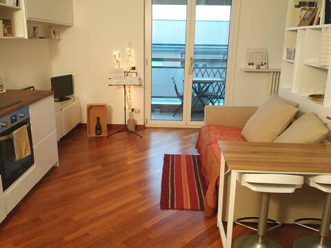Lovely loft with a view of Milan’s skyline