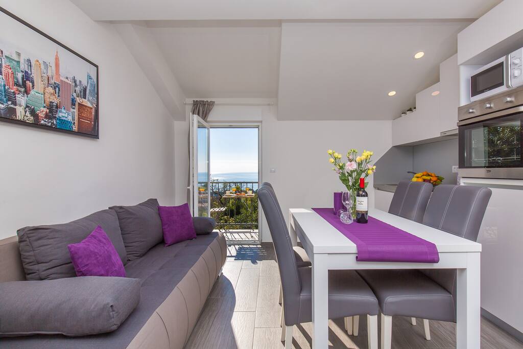 modern living room in SUNSET APARTMENT