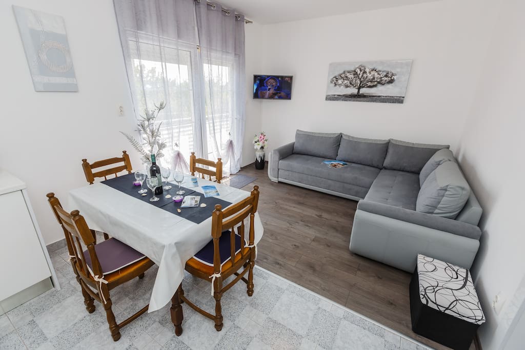 Dining and living room.