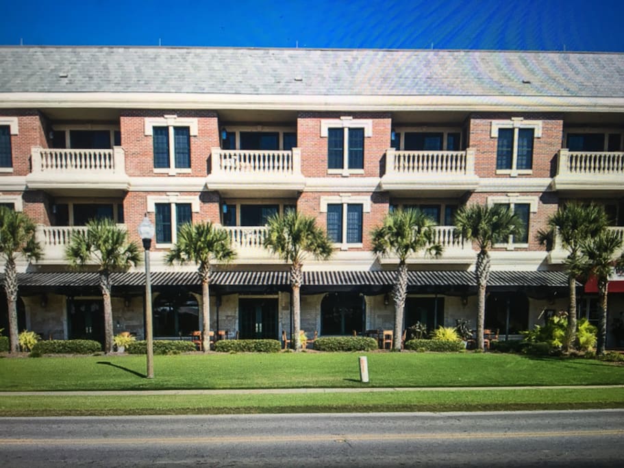 Front view of the Charleston Style condos