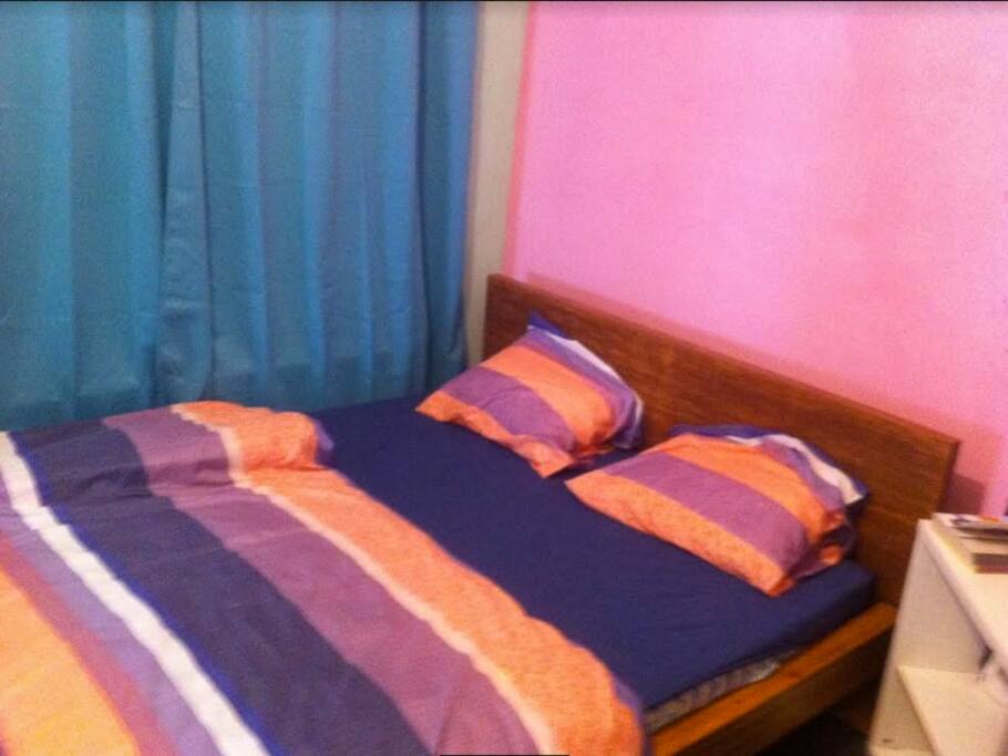 Double bed in room. Upgraded with newest beddings. (Updated April 17, 2017)