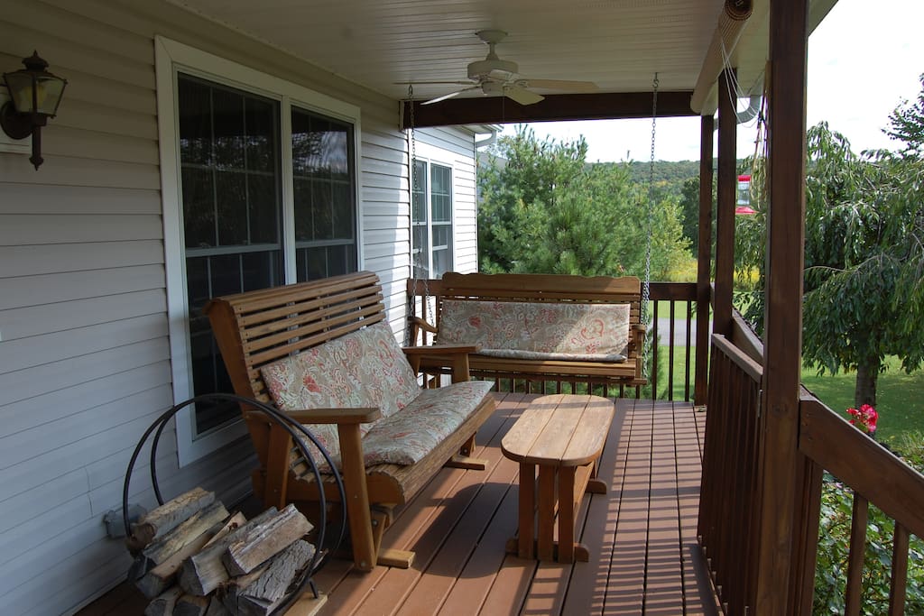 Front porch glider and swing