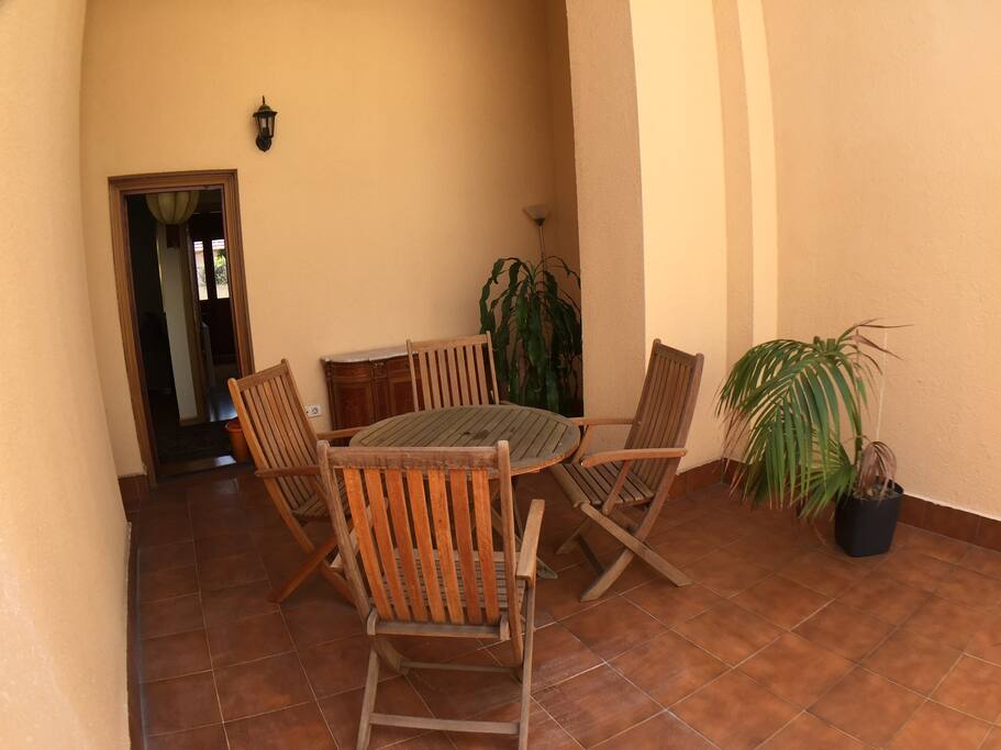 Terraza amueblada