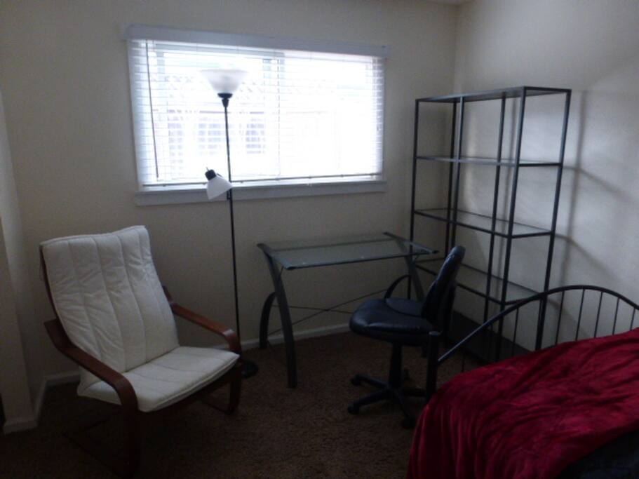 You can hook up your electronics to my WiFi and do work, if that's your thing. Or read a book, the old fashioned way.