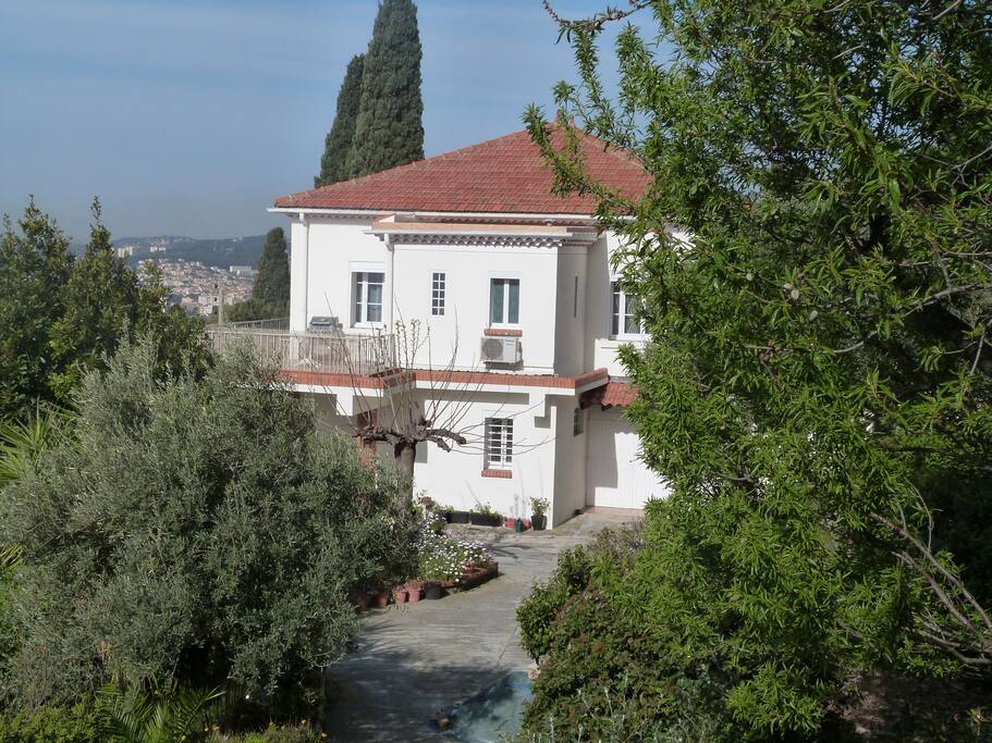 façade de la villa