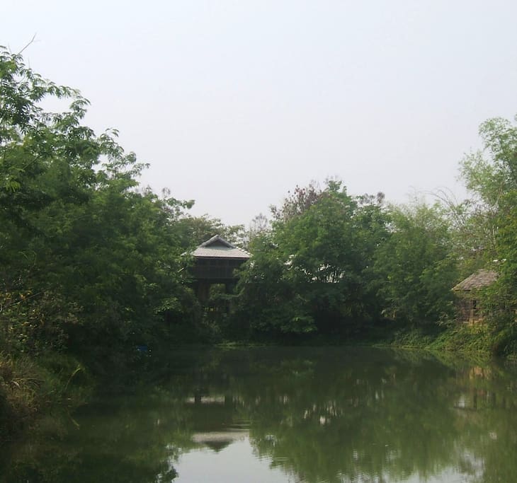Khilek Pavilion: View from pond