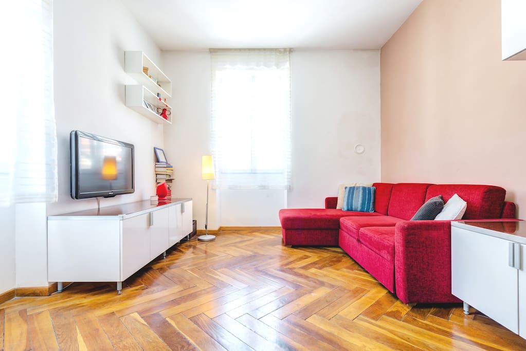 Living Room with pull out sofa for 2