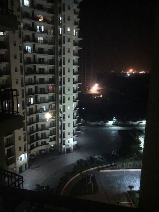 view from balcony at the time of evening !