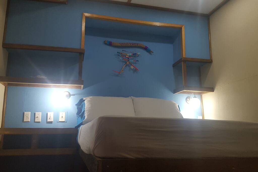 one of the Private rooms with Queen Bed.