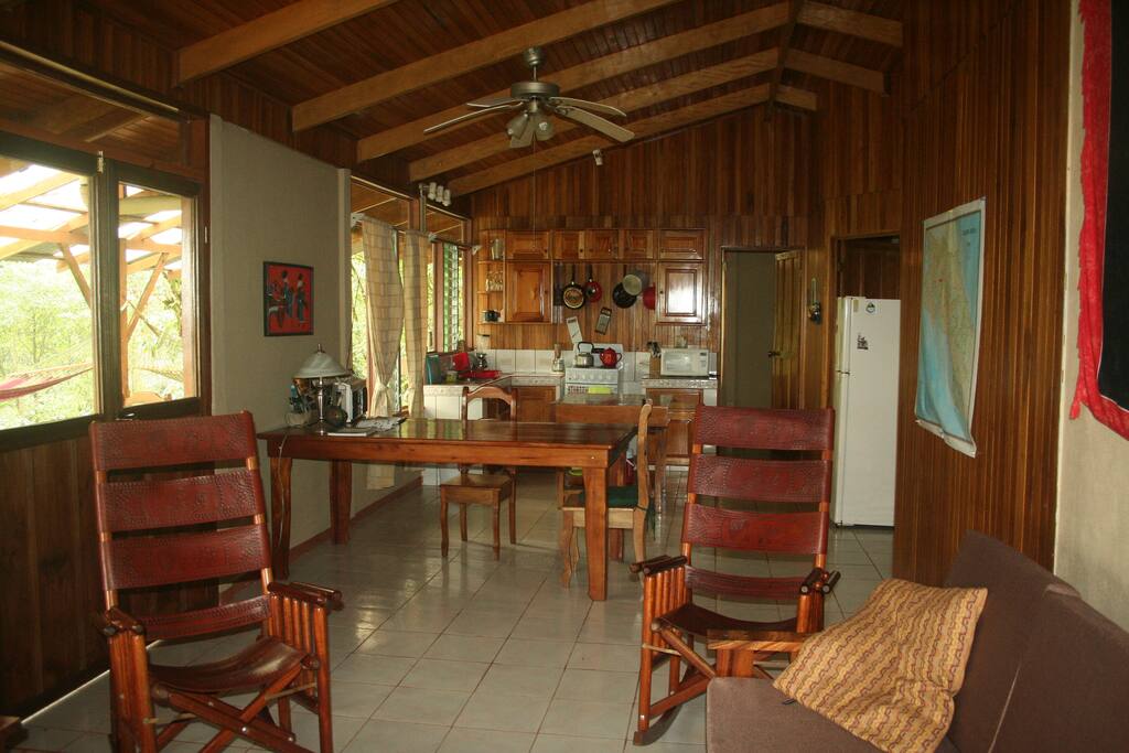 Living room and kitchen