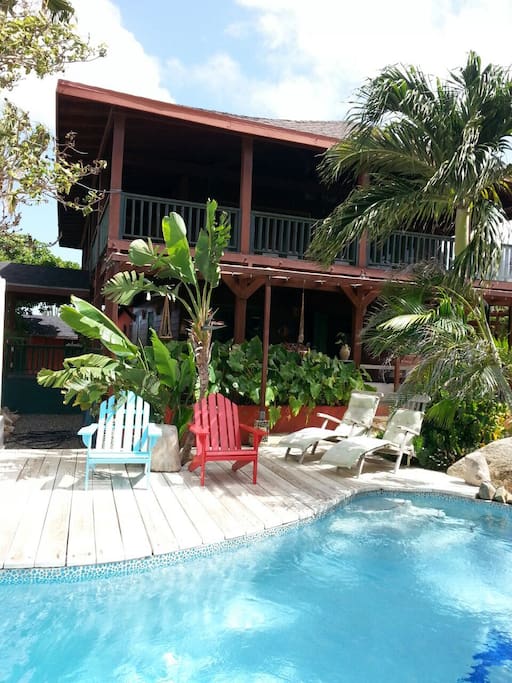 View of the Villa from the pool