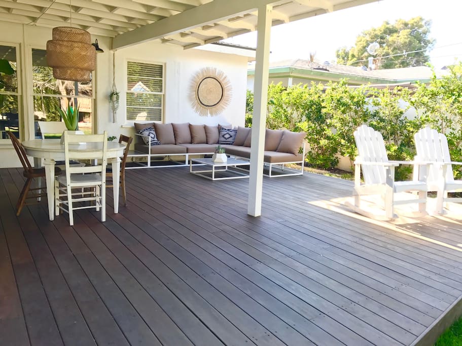 Large Ipe deck makes for another room
