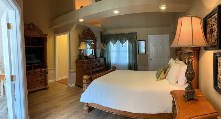 Master bedroom with private entrance