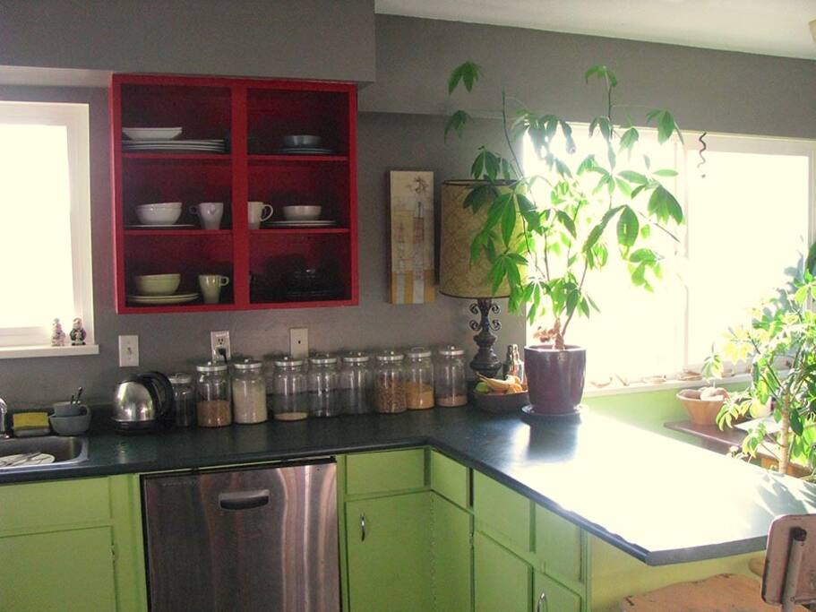 Shared kitchen.