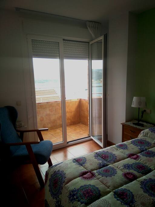 dormitorio y terraza