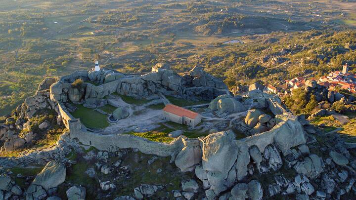 castle ruins in Portugal countryside
