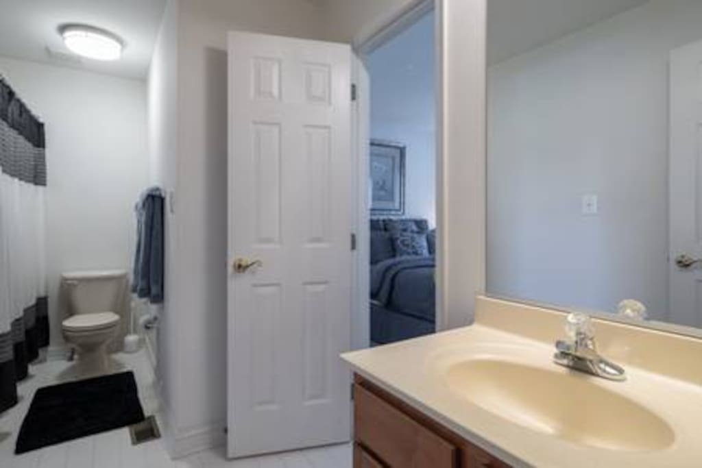 Go to your private bathroom without ever leaving your room.